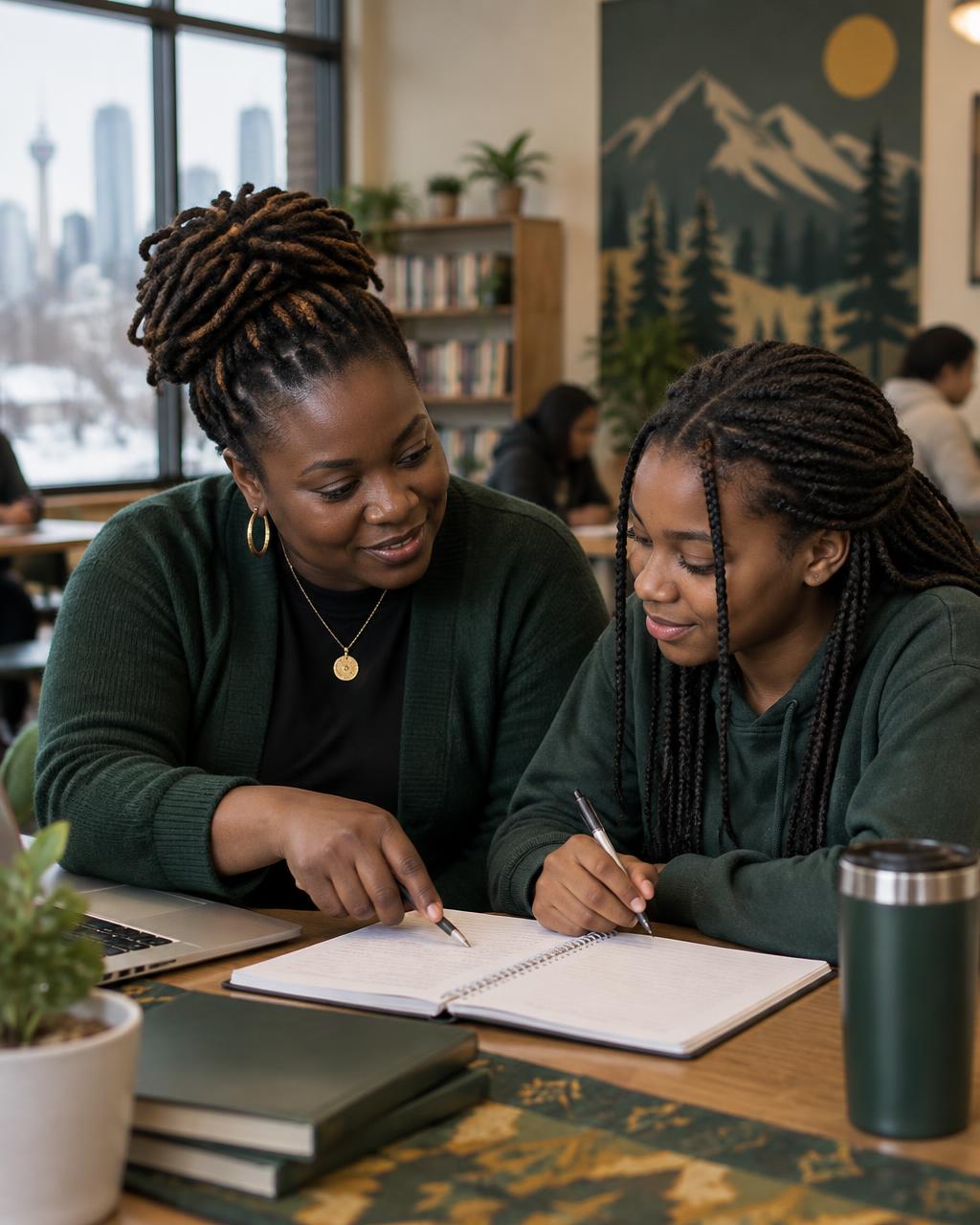 Mentorship for Young Girls participants receiving practical support